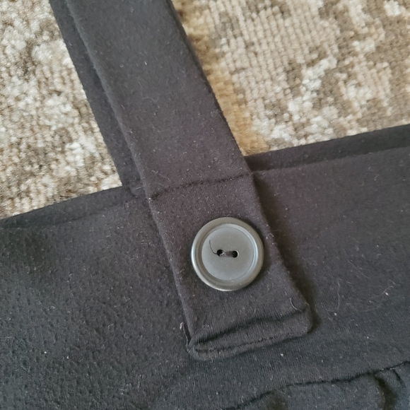 *M* Black Bib/Overall Babydoll Style Dress - Picture 4 of 5